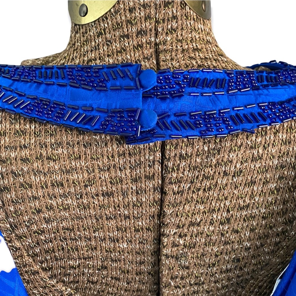 Vintage Beaded Silk D’ore Cocktail Dress, Women's 14 - Picture 11 of 16